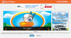 Desktop Screenshot of playtomax.com